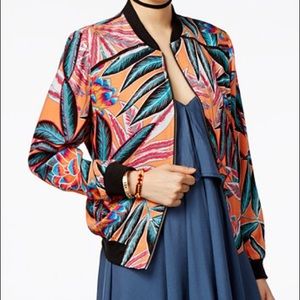 NWT Bb Dakota jungle sunrise bomber jacket